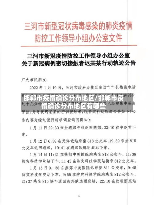 邯郸市疫情确诊分布地区/邯郸市疫情确诊分布地区有哪些